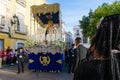 Badajoz Spain monday. april .16. 2017. Brotherhood and Brotherhood of the Sacred Resurrection of Our Lord Jesus Christ, Most Holy Royalty Free Stock Photo