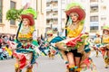 Badajoz, Spain, sunday. February 19 2023. Parade through the streets of Badajoz, group called la movida zingara