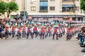 Badajoz, Spain, sunday. February 19 2023. Parade through the streets of Badajoz, group called Los colegas