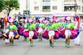 Badajoz, Spain, sunday. February 19 2023. Parade through the streets of Badajoz, group called Los de siempre Royalty Free Stock Photo