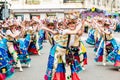 Badajoz, Spain, sunday. February 19 2023. Parade through the streets of Badajoz, group called Meraki