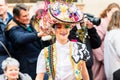 Badajoz, Spain, sunday. February 19 2023. Parade through the streets of Badajoz, group called Meraki