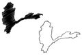 Badakhshan Province map vector