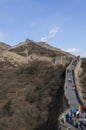 Badaling Great Wall in Yanqing County Beijing China built in 1504 during the Ming Dynasty 1015 metres above sea level Royalty Free Stock Photo