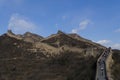 Badaling Great Wall in Yanqing County Beijing China built in 1504 during the Ming Dynasty 1015 metres above sea level Royalty Free Stock Photo