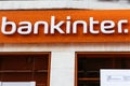 Badalona, Barcelona, Spain - February 21, 2021. Bankinter emerged as a Spanish Intercontinental Bank that was established in June