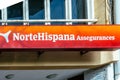 Badalona, Barcelona, Spain - February 21, 2021. NorteHispana is part of Grupo Catalana Occidente, one of the leaders in the Royalty Free Stock Photo