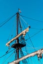 Badalona, Spain-November 13, 2022. GaleÃÂ³n AndalucÃÂ­a, reproduction of a 17th century Spanish six-deck galleon, built by Ignacio Royalty Free Stock Photo