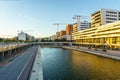 Badalona, Spain-October 28, 2023. Canal of the Gorg of Badalona, Spain