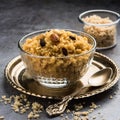 Sweet food Badam halwa Royalty Free Stock Photo