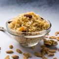 Sweet food Badam halwa Royalty Free Stock Photo