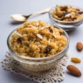 Sweet food Badam halwa