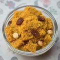 Sweet food Badam halwa