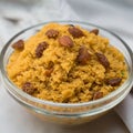 Sweet food Badam halwa