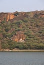 Badami Cave Temples, Badami, Bagalkot, Karnataka, India Royalty Free Stock Photo