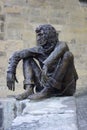 The Badaud statue by Gerard Auliac at the Freedom Square in Sarlat, France