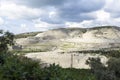 Badbhoun cement quarries in Chekka town, Koura district, Lebanon Royalty Free Stock Photo