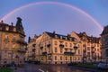 Baden-Baden rainbow evening Royalty Free Stock Photo