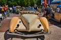 BADEN BADEN, GERMANY - JULY 2022: beige 1935 AUBURN 851 SC BOATTAIL SPEEDSTER, oldtimer meeting in Kurpark