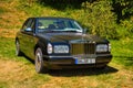 BADEN BADEN, GERMANY - JULY 2022: black Rolls-Royce Silver Seraph 1998, oldtimer meeting in Kurpark