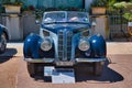 BADEN BADEN, GERMANY - JULY 2022: blue 1938 FRAZER NASH BMW 327 328 80 cabrio roadster, oldtimer meeting in Kurpark