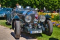 BADEN BADEN, GERMANY - JULY 2022: green BENTLEY SPEED SIX 4 Litre cabrio 1926, oldtimer meeting in Kurpark