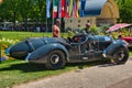 BADEN BADEN, GERMANY - JULY 2022: green BENTLEY SPEED SIX 4 Litre cabrio 1926, oldtimer meeting in Kurpark