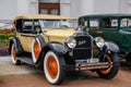 BADEN BADEN, GERMANY - JULY 2019: yellow beige black PACKARD PH