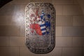 Memorial Plaque with Coat of Arms at St. Michael Chapel - Catholic Chapel at Hohenzollern Castle - Germany