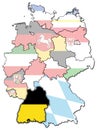 Baden-WÃÂ¼rttemberg.Stuttgart and other german provinces(states