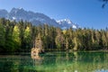 The Badersee and the Zugspitze in Bavaria