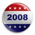 Badge - 2008 election Royalty Free Stock Photo