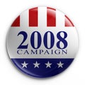 Badge - 2008 election Royalty Free Stock Photo