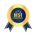 Badge for best awards vector illustration