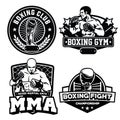 Badge boxing club set