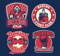 Badge design of boxing