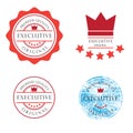 Badge Exlcusive crown Royalty Free Stock Photo