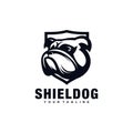 Badge Head Face Dog Logo Design Template and inspiration Royalty Free Stock Photo