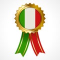 Badge or medal of Italy insignia Royalty Free Stock Photo