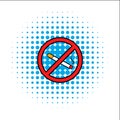 Badge no smoking comics icon