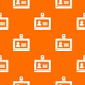 Badge office pattern vector orange Royalty Free Stock Photo