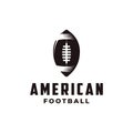 Badge patch emblem American football sport logo with Gridiron ball icon vector Royalty Free Stock Photo
