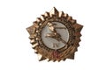 Badge ready for work and defense ussr Royalty Free Stock Photo