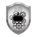 Badge security symbol Royalty Free Stock Photo