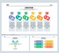 Badge set presentation slide and powerpoint template