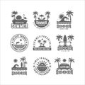 Badge Summer Design Logo Collection