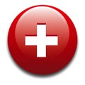 Badge - Swiss flag Royalty Free Stock Photo