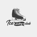 Badge template for ice skating club.