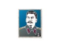 Badge of ussr with stalin Royalty Free Stock Photo