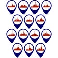 Badges with frigates and corvettes-1